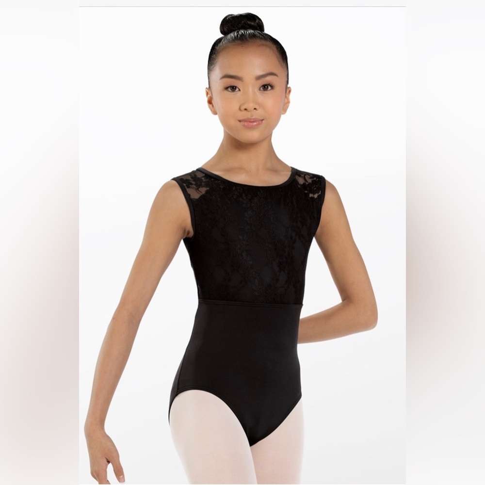 Weissman Lace Cap Sleeve Leotard New with Tags